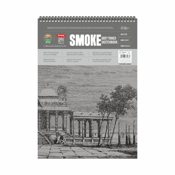 Anupam Smoke Grey  Toned  Sketchbook A4