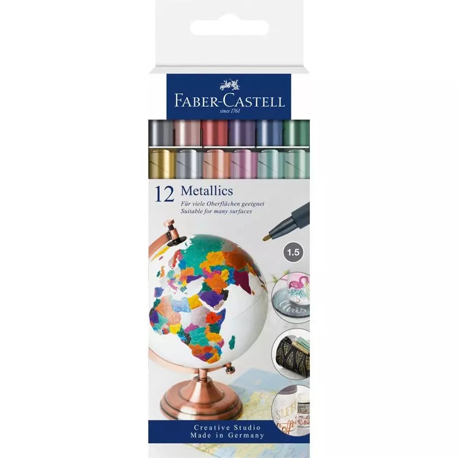 Faber Castell Metallic Markers Set of 12