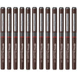 Rotring | Tikky | Graphic Fineliner | Black Pigmented Lightfast | Pack of 12pieces | 0.2mm Rotring