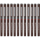 Rotring | Tikky | Graphic Fineliner | Black Pigment Lightfast | Pack of 12pieces | 0.8mm Rotring