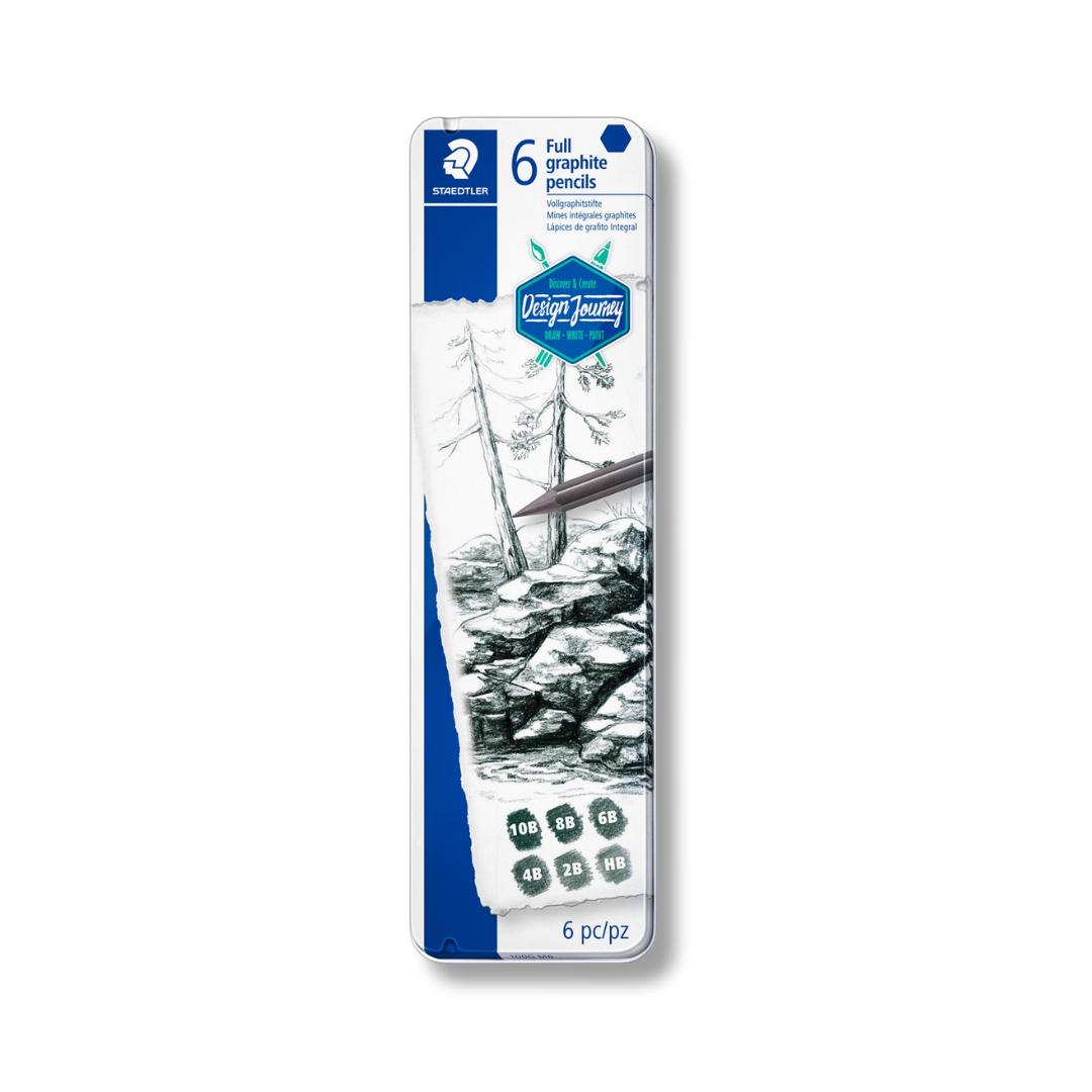 STAEDTLER Lumograph Graphite Pencil Set of 6