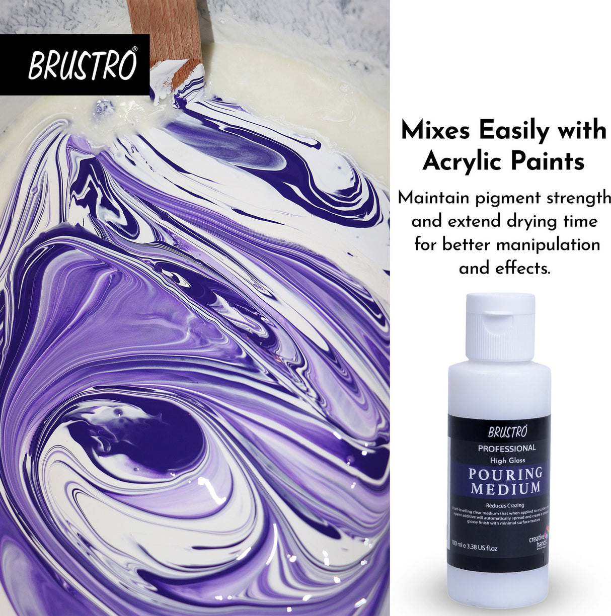 Brustro Pouring Medium 100ml Fluid Art Acrylic Medium