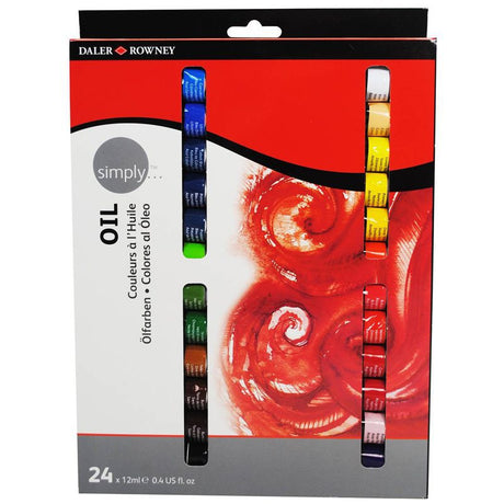 Daler-Rowney Simply Oil Paint Set 12ml Pack of 12