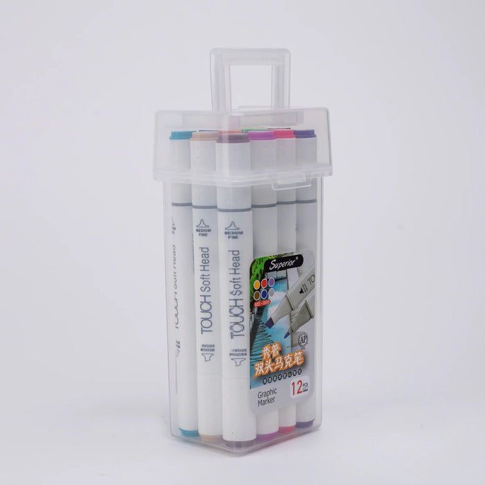 Superior Tinge Graphic Dual Tip Alcohol Marker Sets
