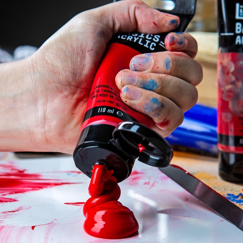 Liquitex Basics Acrylic Paint Set - Primary Colours - 6 x 22ml