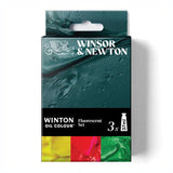 Winsor & Newton Oil Colour Fluorescent Set 3×37ml