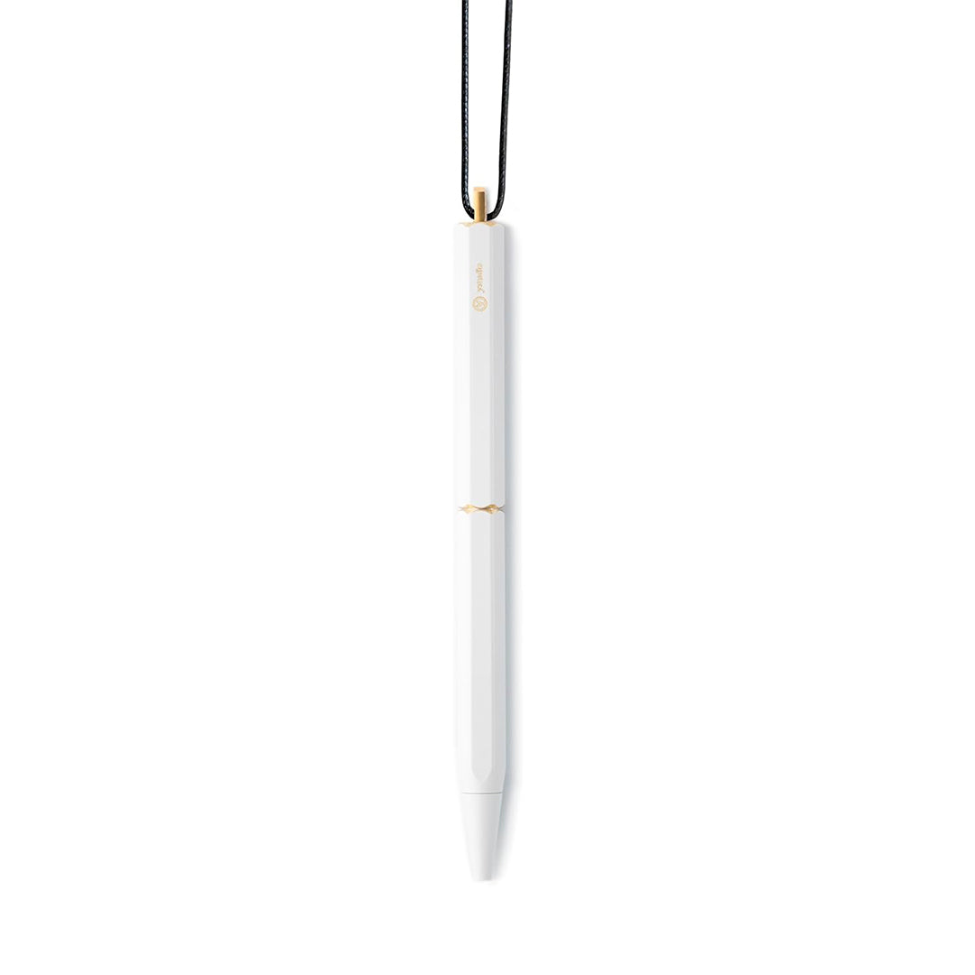 Ystudio | Ball Point Pen | White Portable | Classic Revolve Series | Metal Brass Body YSTUDIO