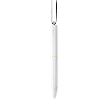 Ystudio | Ball Point Pen | White Portable | Classic Revolve Series | Metal Brass Body YSTUDIO