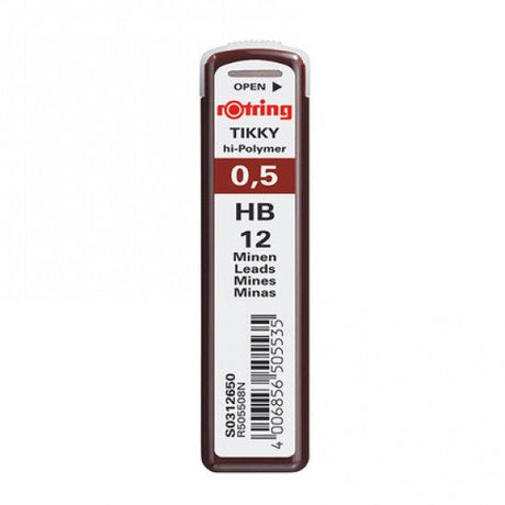 Rotring | Tikky | 0.5MM | HB Replacement Leads | Pack of 10 Rotring