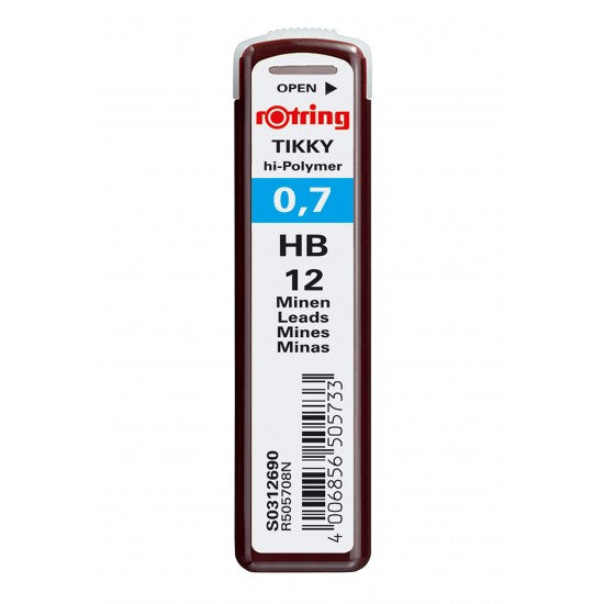 Rotring | Tikky | 0.7MM | HB Replacement Leads | Pack of 10 Rotring