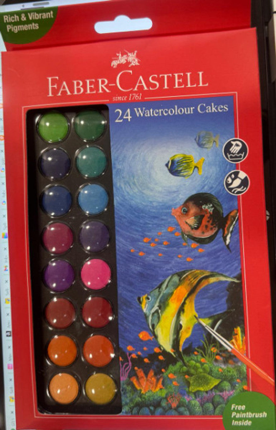 Faber Castell Watercolour Cake Set of 12