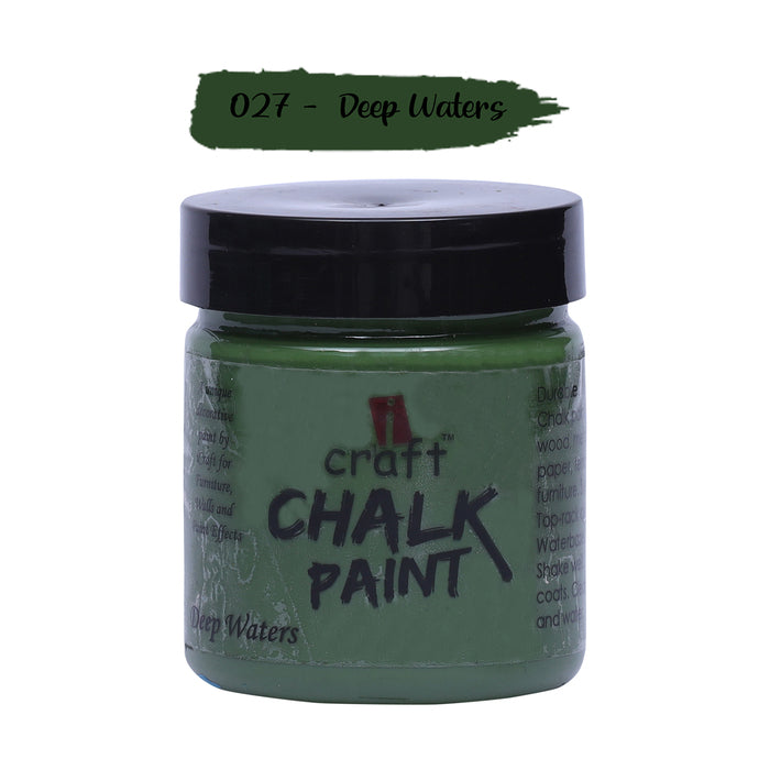 ICRAFT CHALK PAINTS 100 ML DEEP WATERS