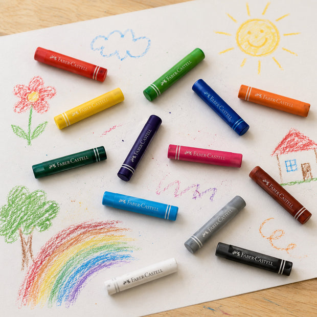 Faber Castell 12 Chunky Oil Pastels
