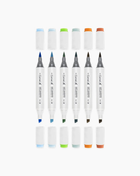 Camel Art Markers Landscape Essentials Pack of 6