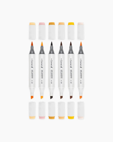 Camel Art Markers Portrait Tints Pack of 6