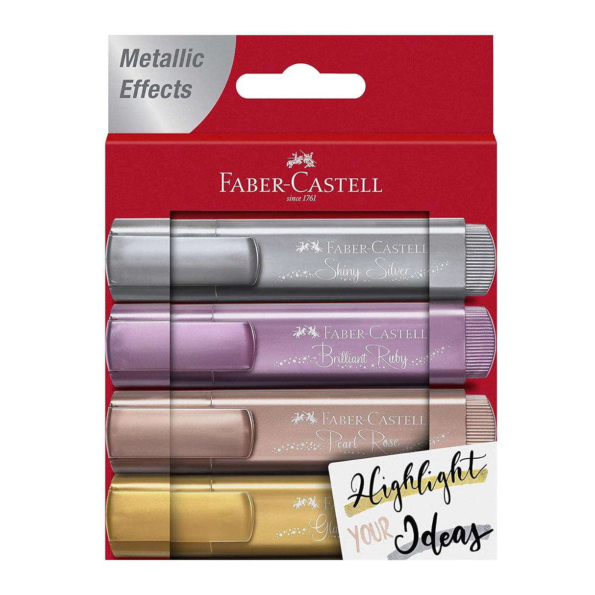 Faber Castell Metallic Textliner Set of 4