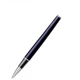Scrikss | Metropolis Blue Barrel | Chrome Finish Cap | Roller Ball Point Pen Scrikss