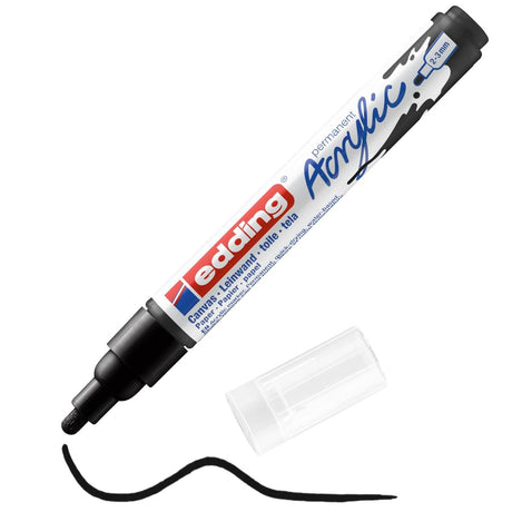 Edding Acrylic Paint Marker Medium Round Tip - Black