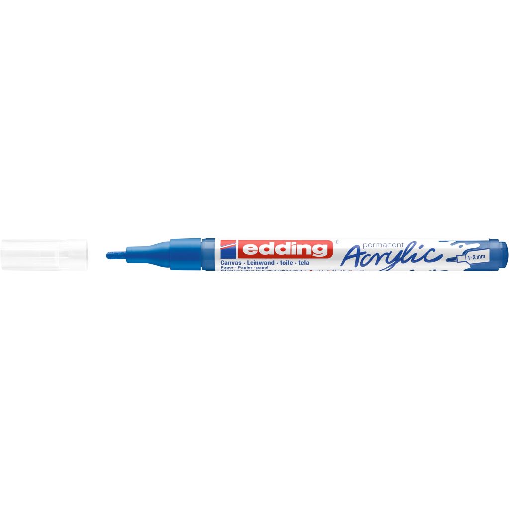 Edding Acrylic Paint Marker Gentian Blue 1–2mm Tip