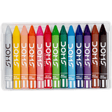 DOMS Long Jumbo Wax Crayons 12 Shades