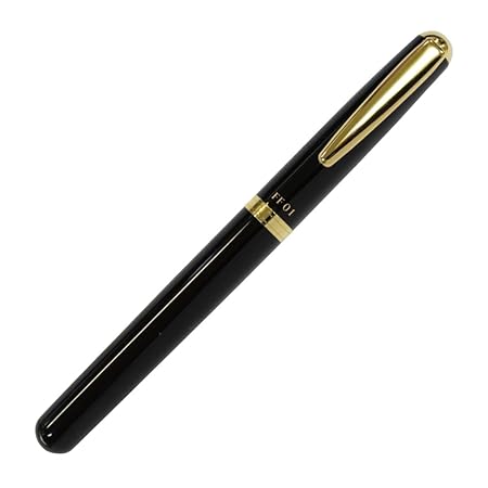 Ohto Fountain Pen Black Gold Trim Schmidt Iridium Nib