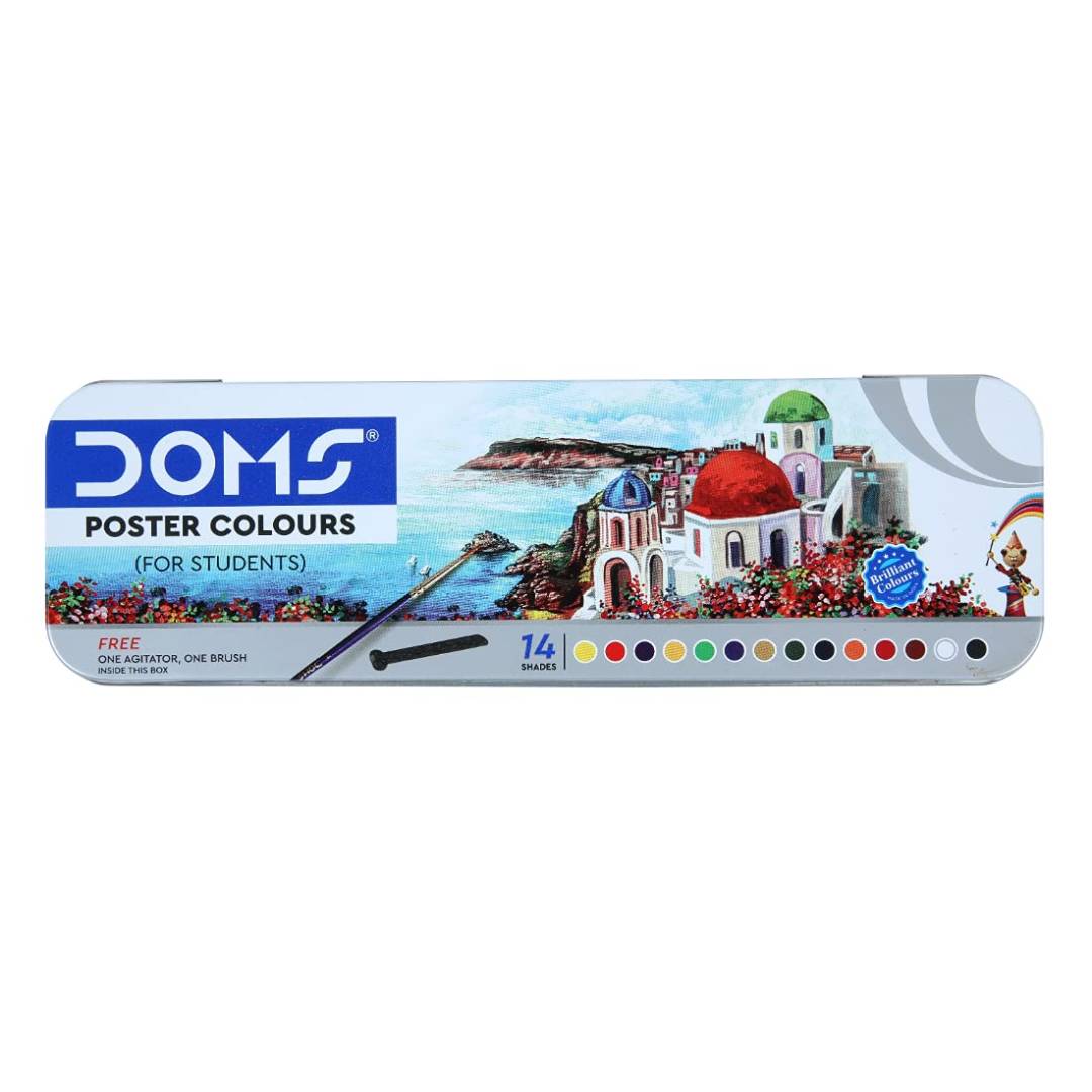 DOMS Poster Colour Set of 14 Shades