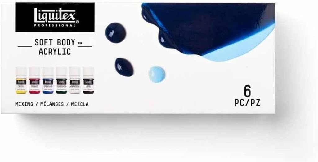 Liquitex Soft Body Acrylic Paint Mixing Set 6 x 22ml