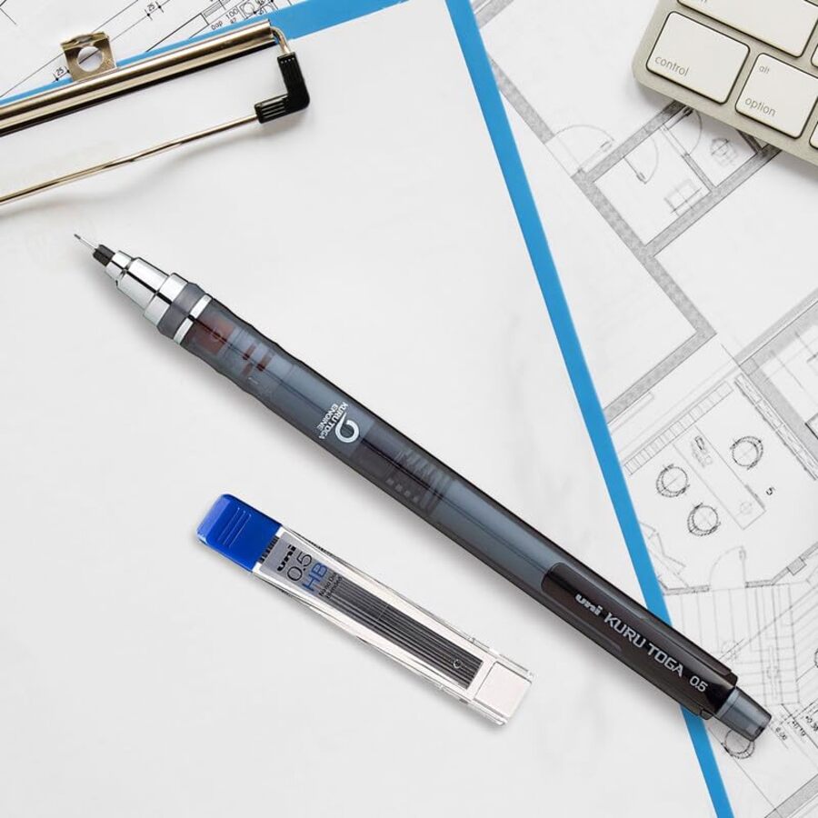 Uni-ball Kuru Toga M5-450T Mechanical Pencil 0.5 mm (Smokey Black Body )