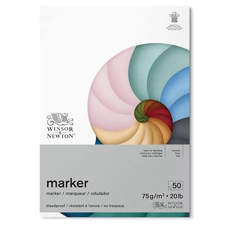 Winsor & Newton A3 Bleedproof Marker Paper 50 Sheets 75gsm