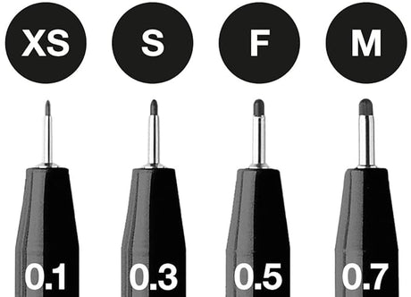 Faber Castell Pitt Artist Color Pen Set Pack of 4 XS S F M