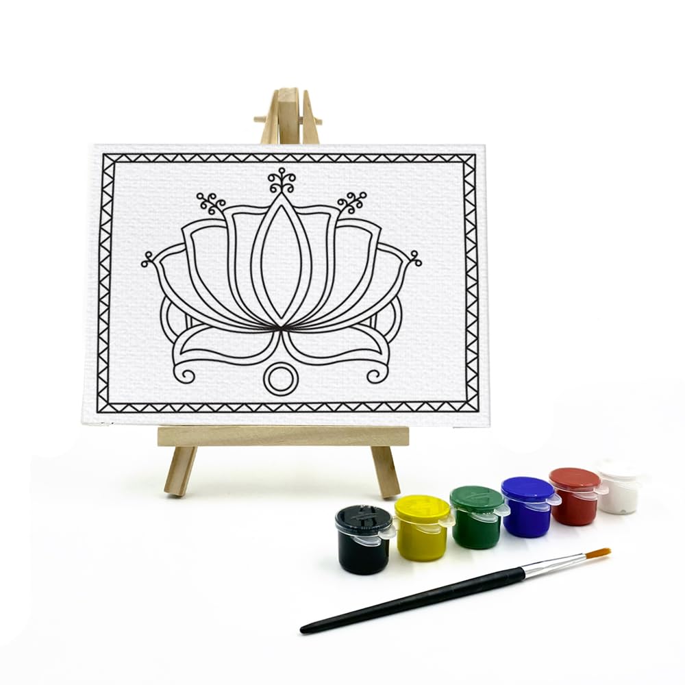 The Talking Canvas Painting Kit - Madhubani Art for Kids Multiple Design