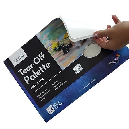 Brustro Tear Off Paper Palette A4 40 Sheets 80 GSM