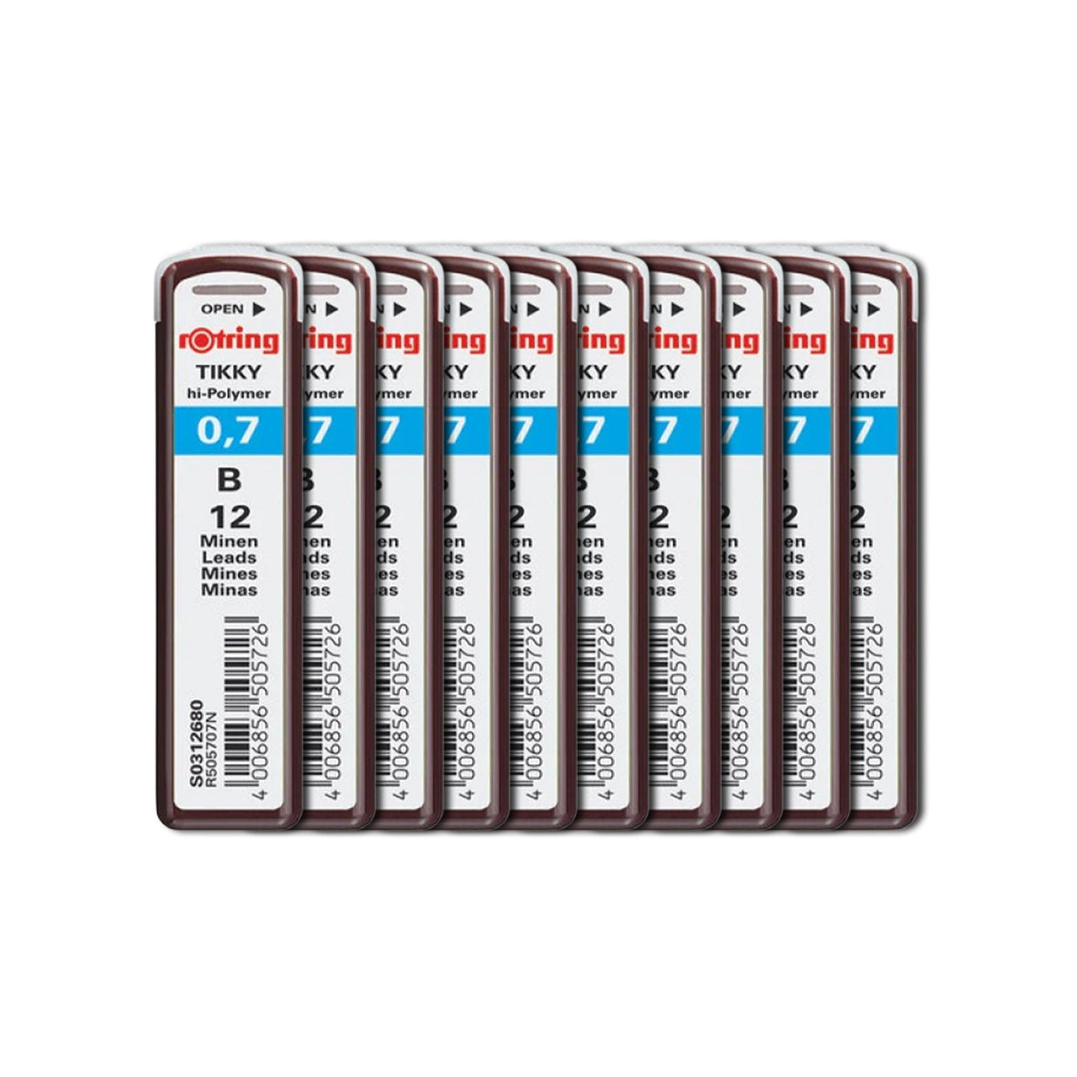 Rotring | Tikky | 0.7MM | B Replacement Leads | Pack of 10 Rotring