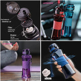 Uzspace Twisted Fitness Series Tritan Water Bottle BPA Free