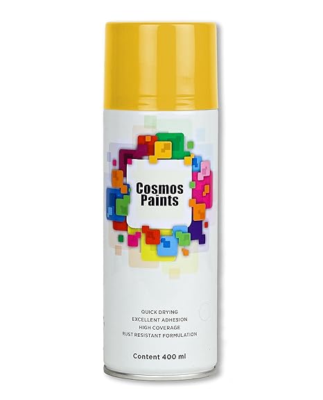 Cosmos Spray Paint 400ml  Fluorescent Yellow
