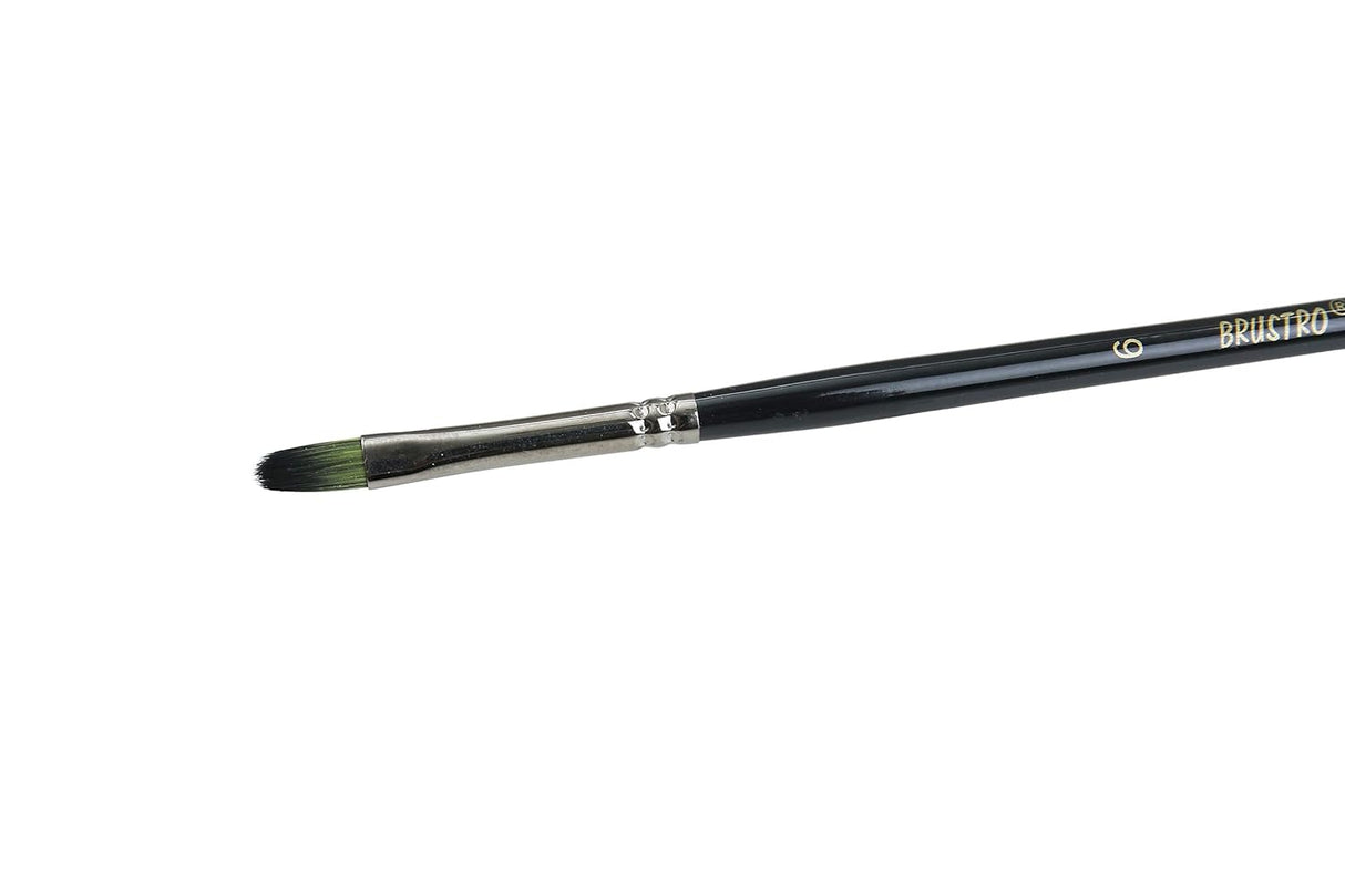 Brustro Greengold Filbert Brush Size 6 Series 1800