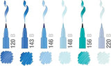 Faber-Castell Pitt Artist Brush Pen Set of 6 Blue
