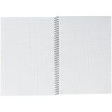Fabriano EcoQua A4 Spiral Bound Graph Notebook Black