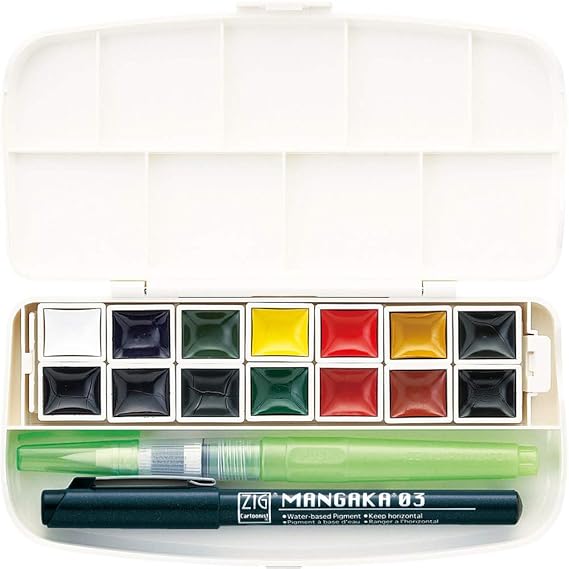 ZIG Transparent Watercolor Set 14 Colors