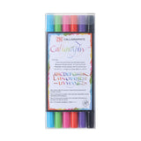 Zig Calligraphy Pen Set of 6 Dual Tip Lettering Pens