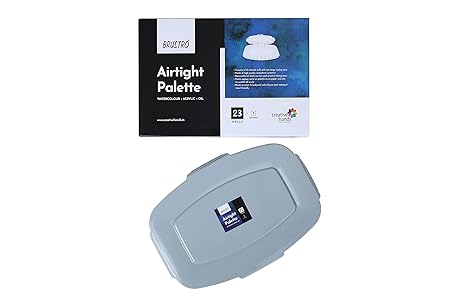 Brustro Airtight Peel-Off Palette 23 Wells Nanophase Ceramic