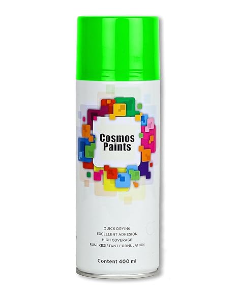Cosmos Spray Paint 400ml  Fluorescent Yellow