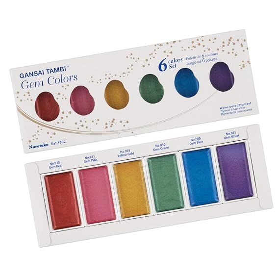Gansai Tambi Gem Colors 6 Color Set