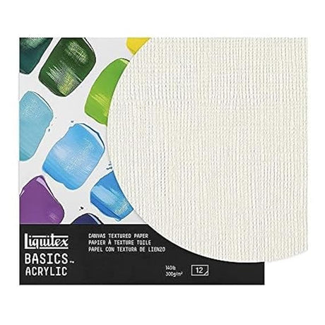 Liquitex Basics Acrylic Canvas Textured Pad A3 300gsm Pack of 12