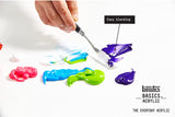 Liquitex Basics Acrylic Paint Set - Primary Colours - 6 x 22ml