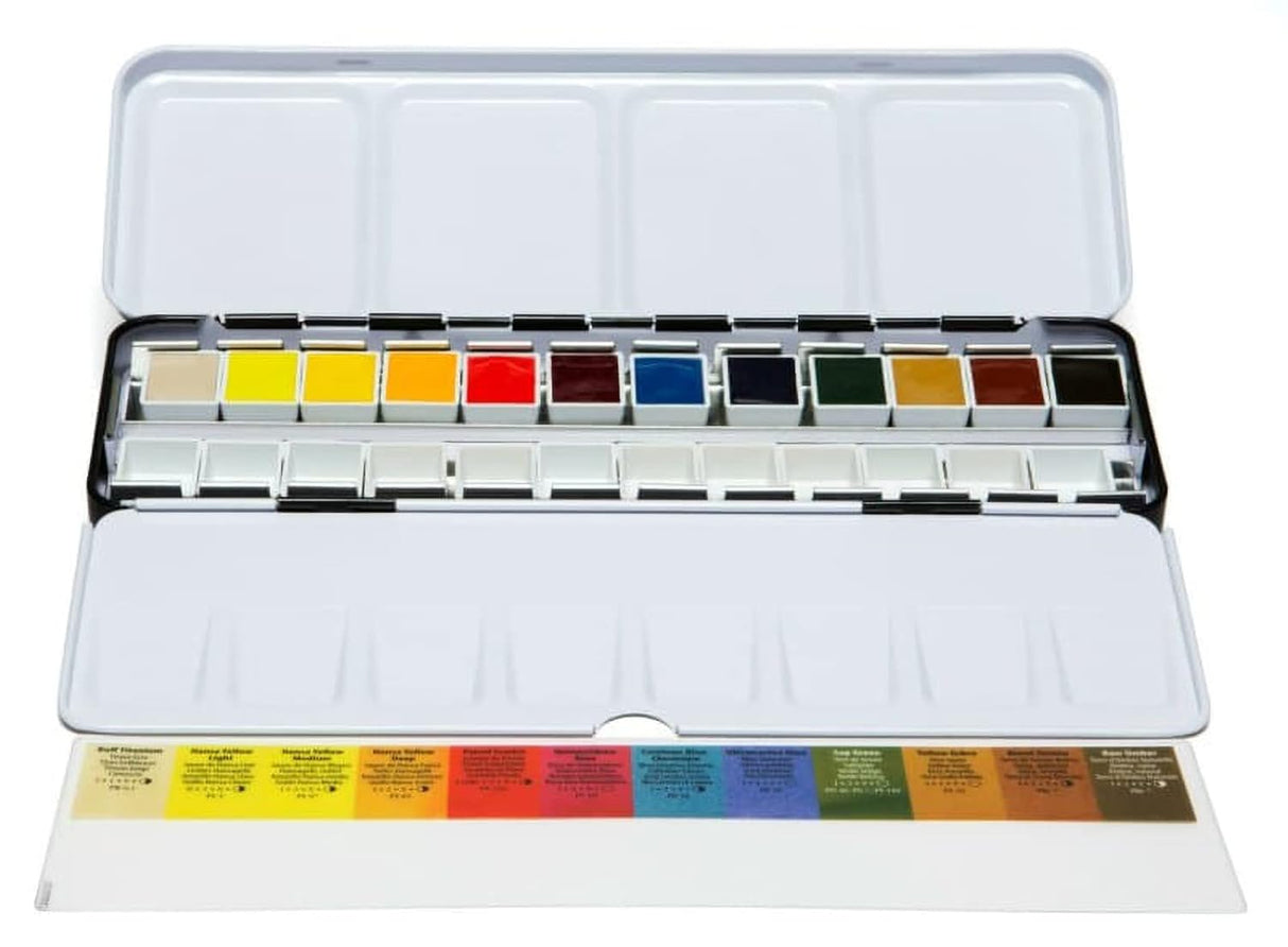 Daniel Smith Color Hand Poured Watercolor Half Pan Set Metal Box