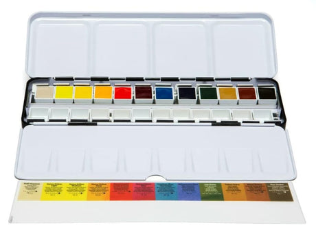 Daniel Smith Color Hand Poured Watercolor Half Pan Set Metal Box