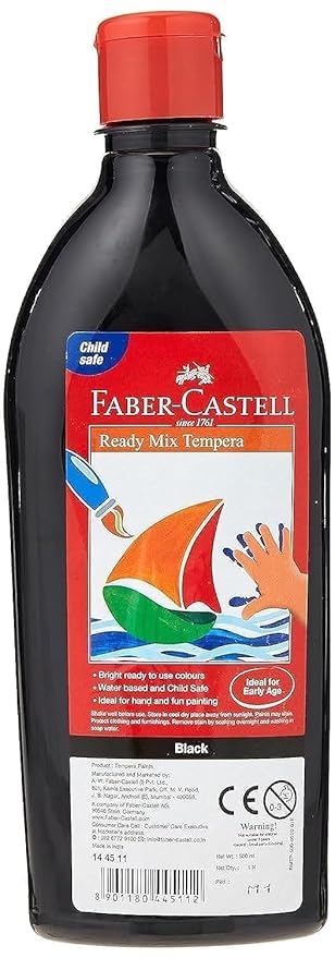 Faber-Castell Ready-Mix Tempera Paint Black