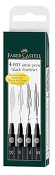 Faber Castell Pitt Artist Color Pen Set Pack of 4 XS S F M