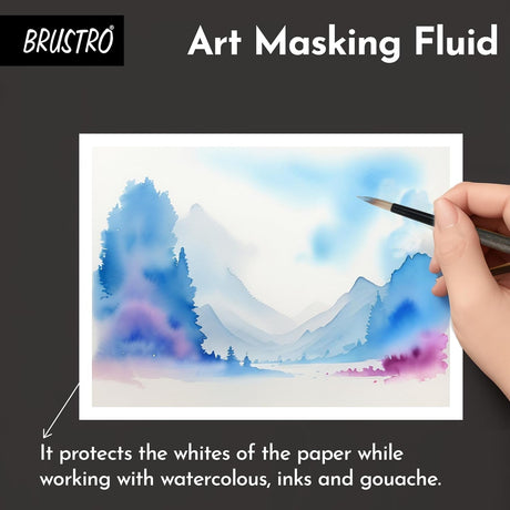 Brustro Art Masking Fluid 100ml Watercolour Masking Liquid